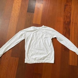 Athleta Girl White Power Up Top Long Sleeve Girls 8-10